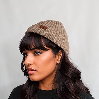 Girl in beanie not covering ears